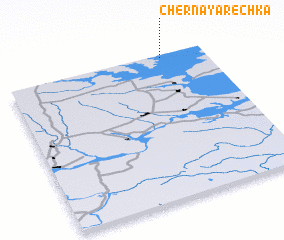 3d view of Chërnaya Rechka