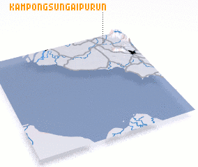 3d view of Kampong Sungai Purun