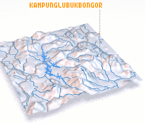 3d view of Kampung Lubuk Bongor