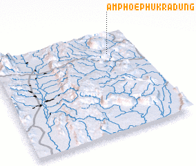 3d view of Amphoe Phu Kradung