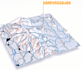 3d view of Kampung Gajah