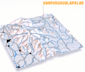 3d view of Kampung Kuala Pelar