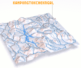 3d view of Kampong Tok Chek Ngal
