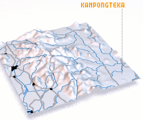 3d view of Kampong Teka