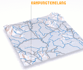 3d view of Kampung Temelang