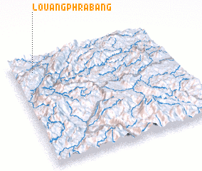 3d view of Louangphrabang