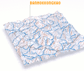 3d view of Ban Môkkông-Kao