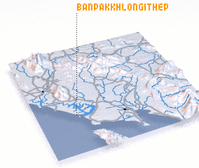 3d view of Ban Pak Khlong I Thep