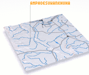 3d view of Amphoe Suwan Khu Ha