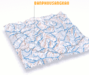 3d view of Ban Phousang-Kao