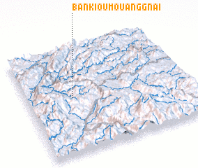 3d view of Ban Kioumouang-Gnai