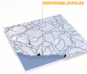 3d view of Kampong Balek Pulau