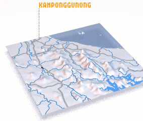 3d view of Kampong Gunong