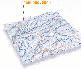 3d view of Ban Houay Phék