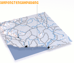 3d view of Kampong Tengah Padang