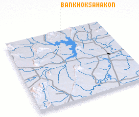 3d view of Ban Khok Sahakon