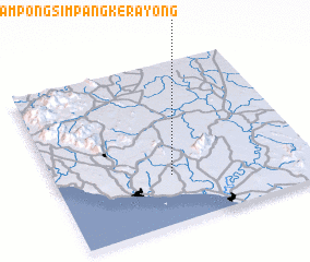 3d view of Kampong Simpang Kerayong