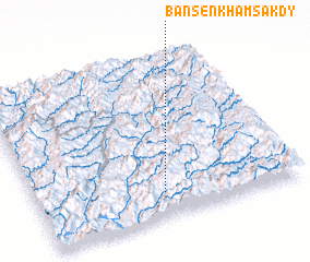 3d view of Ban Sèn Kham Sakdy