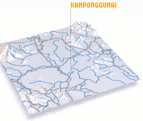 3d view of Kampong Gumai