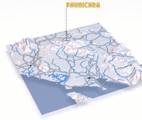 3d view of Phumĭ Chra