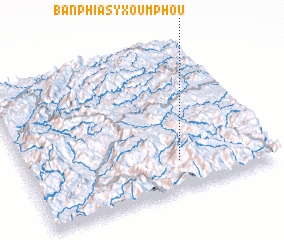 3d view of Ban Phiasy Xoumphou