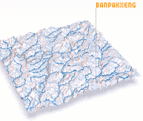 3d view of Ban Pakxèng