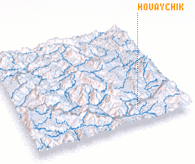 3d view of Houay Chik