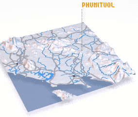 3d view of Phumĭ Tuŏl