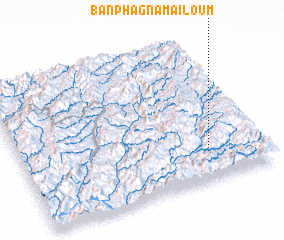 3d view of Ban Phagnamai-Loum