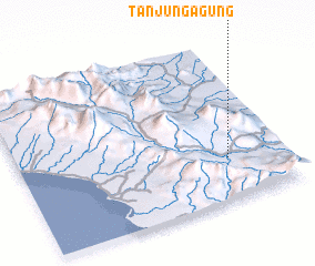 3d view of Tanjungagung