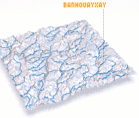 3d view of Ban Houayxay