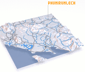 3d view of Phumĭ Rŭmléch