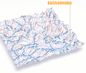 3d view of Bản Nằm Khao