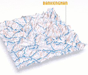 3d view of Bản Kẻng Mắn