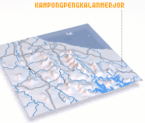 3d view of Kampong Pengkalan Merjor