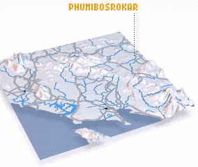 3d view of Phumĭ Bŏs Rôkar