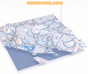 3d view of Phumĭ Spóng Luŏng