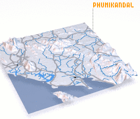 3d view of Phumĭ Kândal