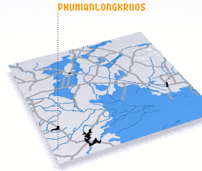 3d view of Phumĭ Ânlóng Kruŏs