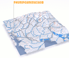 3d view of Phumĭ Péam Krâsaôb