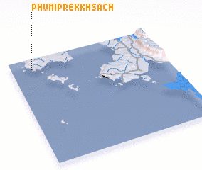 3d view of Phumĭ Prêk Khsăch