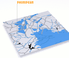 3d view of Phumĭ Péam