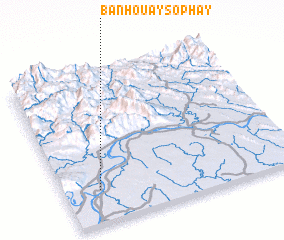 3d view of Ban Houay Sophay