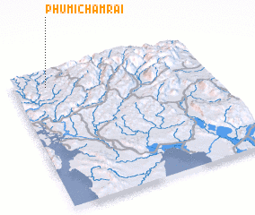 3d view of Phumĭ Châmrai