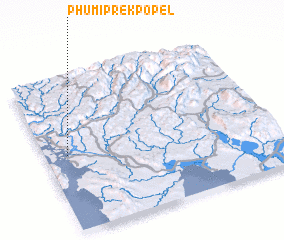 3d view of Phumĭ Prêk Pôpél