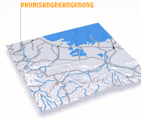 3d view of Phumĭ Săng Reăng Knŏng