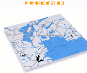 3d view of Phumĭ Krâsăng Thmei