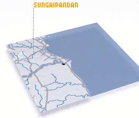 3d view of Sungai Pandan