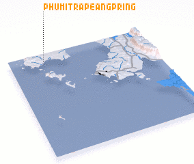 3d view of Phumĭ Trâpeăng Pring