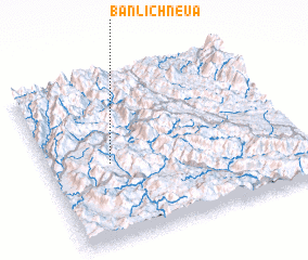 3d view of Bản Lich Neua